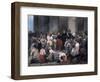 The Duke of Orleans ..During the Cholera Epidemic, C1830-Alfred Johannot-Framed Giclee Print