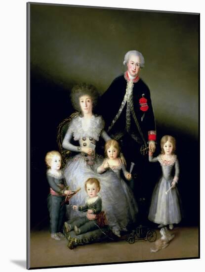 The Duke of Osuna and His Family, 1788-Francisco de Goya-Mounted Giclee Print