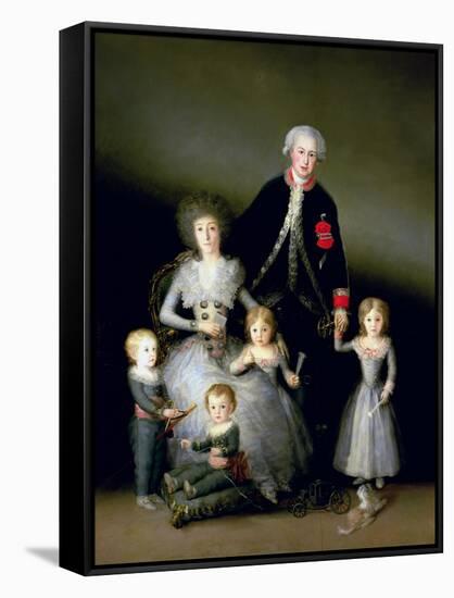 The Duke of Osuna and His Family, 1788-Francisco de Goya-Framed Stretched Canvas