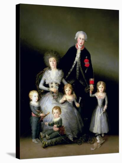 The Duke of Osuna and His Family, 1788-Francisco de Goya-Stretched Canvas