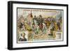 The Duke of Pappenheim Rides Through Magdeburg, Where Buildings are on Fire-null-Framed Art Print