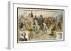 The Duke of Pappenheim Rides Through Magdeburg, Where Buildings are on Fire-null-Framed Art Print