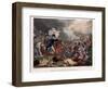 The Duke of Wellington (1769-1852) with Troops Advancing at the Battle of Waterloo, Illustration…-William Heath-Framed Giclee Print