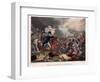 The Duke of Wellington (1769-1852) with Troops Advancing at the Battle of Waterloo, Illustration…-William Heath-Framed Giclee Print