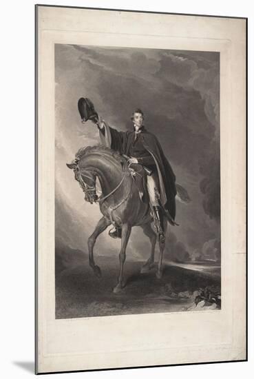 The Duke of Wellington, 1820-Thomas Lawrence-Mounted Giclee Print