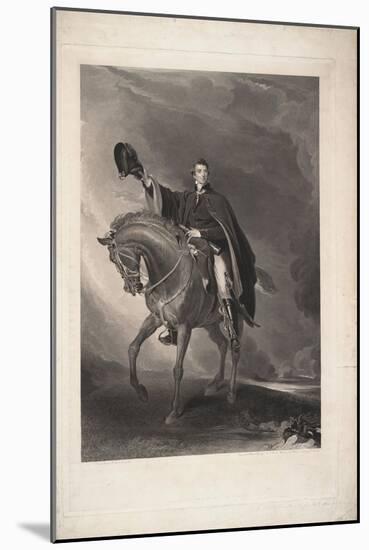 The Duke of Wellington, 1820-Thomas Lawrence-Mounted Giclee Print