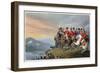 'The Duke of Wellington and his Staff Crossing the Bidassoa and Entering France', 1813 (1816)-Matthew Dubourg-Framed Giclee Print