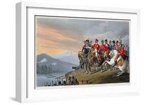 'The Duke of Wellington and his Staff Crossing the Bidassoa and Entering France', 1813 (1816)-Matthew Dubourg-Framed Giclee Print