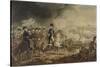 The Duke of Wellington and the Most Distinguished Officers at the Battle of Waterloo-William Heath-Stretched Canvas