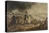 The Duke of Wellington and the Most Distinguished Officers at the Battle of Waterloo-William Heath-Stretched Canvas