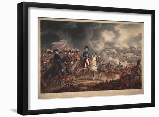 The Duke of Wellington and the Most Distinguished Officers at the Battle of Waterloo-William Heath-Framed Giclee Print