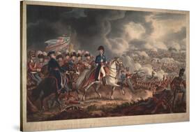 The Duke of Wellington and the Most Distinguished Officers at the Battle of Waterloo-William Heath-Stretched Canvas