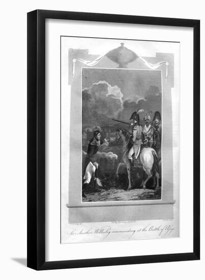 The Duke of Wellington Commanding at the Battle of Assaye, 1816-T Wallis-Framed Giclee Print