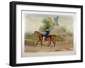 The Duke of Wellington Riding Past the Achilles Statue in Hyde Park, London, 1844-John Harris-Framed Giclee Print