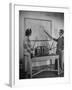 The Duke of Windsor Showing His Wife an Island on the Map-David Scherman-Framed Premium Photographic Print