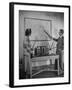 The Duke of Windsor Showing His Wife an Island on the Map-David Scherman-Framed Premium Photographic Print