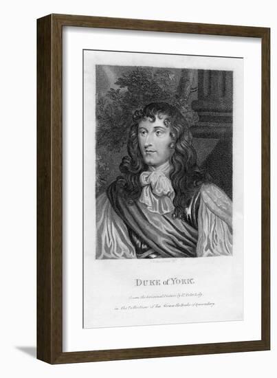 The Duke of York (1633-170), the Future King James II, 1808-WN Gardiner-Framed Giclee Print