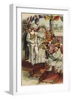 The Duke of York and Cornwall at the Durbar in Kandy, Ceylon, 1901-Henry Payne-Framed Giclee Print