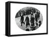 The Duke of York and His Brothers in King George V's Funeral Procession, 1936-null-Framed Stretched Canvas