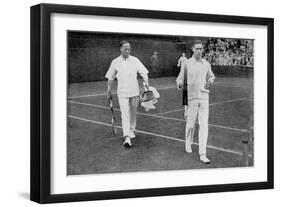 The Duke of York and His Doubles Partner Wing Commander Sir Louis Greig, Wimbledon 1926-null-Framed Giclee Print