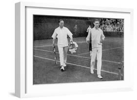The Duke of York and His Doubles Partner Wing Commander Sir Louis Greig, Wimbledon 1926-null-Framed Giclee Print