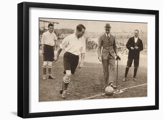 The Duke of York ,Charity Football Match, Tottenham Hotspurs and Corinthians, C1921-null-Framed Photographic Print