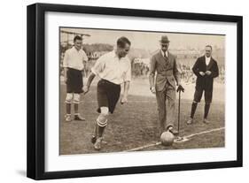 The Duke of York ,Charity Football Match, Tottenham Hotspurs and Corinthians, C1921-null-Framed Photographic Print