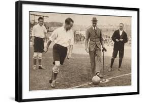 The Duke of York ,Charity Football Match, Tottenham Hotspurs and Corinthians, C1921-null-Framed Photographic Print