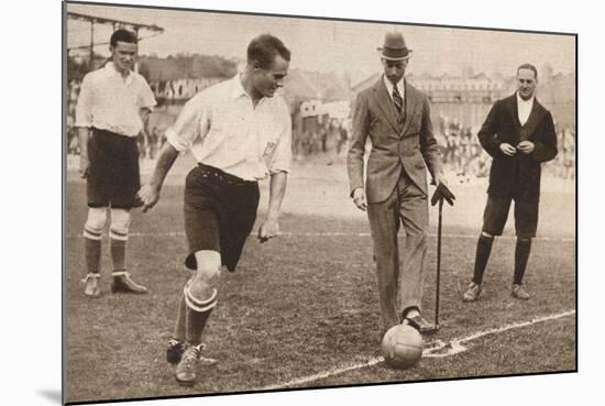 The Duke of York ,Charity Football Match, Tottenham Hotspurs and Corinthians, C1921-null-Mounted Photographic Print