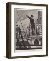 The Duke of York in Command of HMS Thrush-William Heysham Overend-Framed Giclee Print