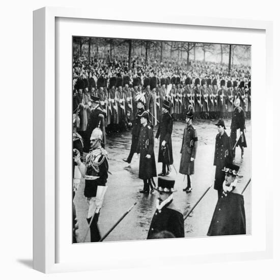 The Duke of York in King George V's Funeral Procession, 1936-null-Framed Giclee Print