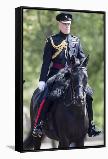 The Duke of York (Prince Andrew) in his duty as Colonel of the Grenadier Guards-Associated Newspapers-Framed Stretched Canvas