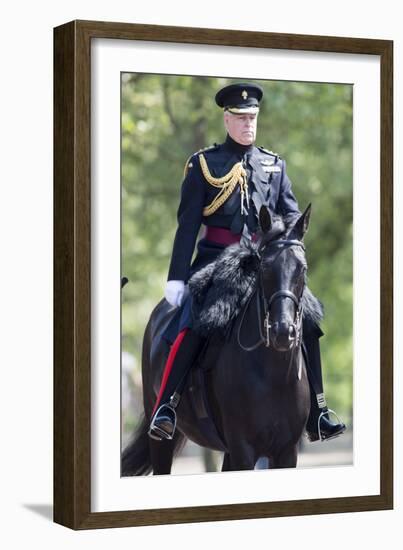 The Duke of York (Prince Andrew) in his duty as Colonel of the Grenadier Guards-Associated Newspapers-Framed Photo