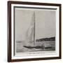 The Duke of York's Yacht, the White Rose-null-Framed Giclee Print