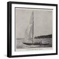 The Duke of York's Yacht, the White Rose-null-Framed Giclee Print