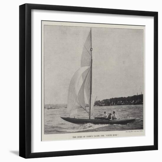 The Duke of York's Yacht, the White Rose-null-Framed Giclee Print