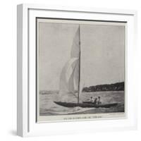 The Duke of York's Yacht, the White Rose-null-Framed Giclee Print