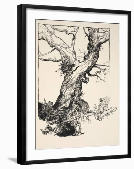 The Duke's Oak, Illustration from 'Midsummer Nights Dream' by William Shakespeare, 1908 (Litho)-Arthur Rackham-Framed Giclee Print