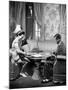 The Duke Windsor and His Wife, Playing a Card Game in Their Home-David Scherman-Mounted Premium Photographic Print