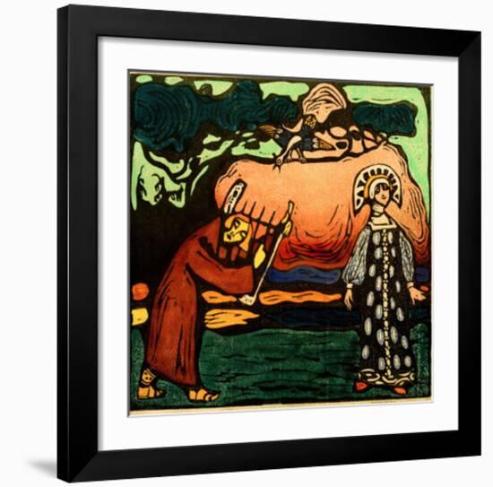 The Dulcimer Player, 1907-Wassily Kandinsky-Framed Giclee Print