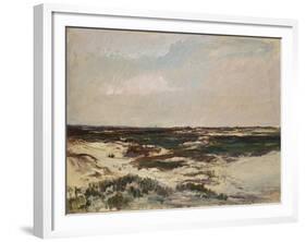 The Dunes at Camiers, 1871-Charles Francois Daubigny-Framed Giclee Print