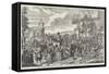 The Dunmow Procession, 20 June 1751-null-Framed Stretched Canvas