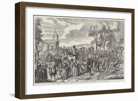 The Dunmow Procession, 20 June 1751-null-Framed Giclee Print