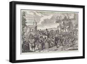 The Dunmow Procession, 20 June 1751-null-Framed Giclee Print