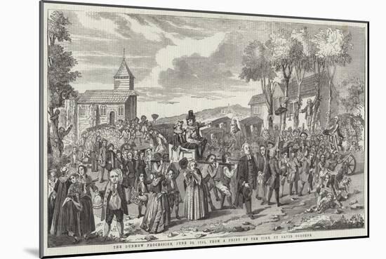 The Dunmow Procession, 20 June 1751-null-Mounted Giclee Print