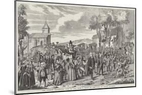 The Dunmow Procession, 20 June 1751-null-Mounted Giclee Print