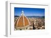 The Duomo dome and rooftops from Giotto's Bell Tower, Florence, Tuscany, Italy-Russ Bishop-Framed Photographic Print