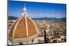 The Duomo dome and rooftops from Giotto's Bell Tower, Florence, Tuscany, Italy-Russ Bishop-Mounted Photographic Print