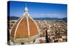 The Duomo dome and rooftops from Giotto's Bell Tower, Florence, Tuscany, Italy-Russ Bishop-Stretched Canvas