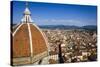 The Duomo dome from Giotto's Bell Tower, Florence, Tuscany, Italy-Russ Bishop-Stretched Canvas